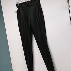 Zara Faux Leather Pants Ankle Zip S 77302